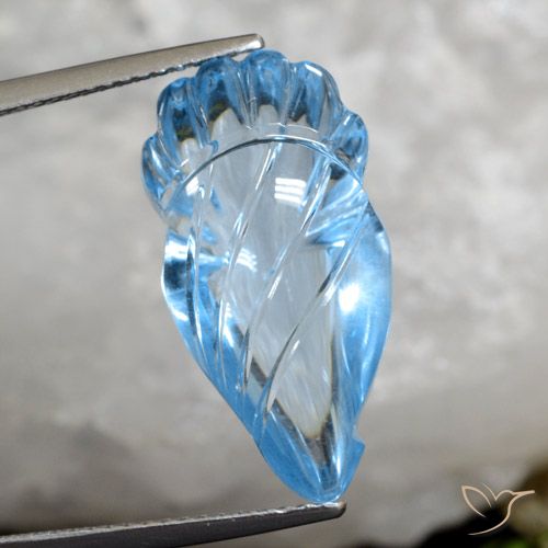 15.40ct Natural Swiss Blue Topaz, Fancy, Transparent