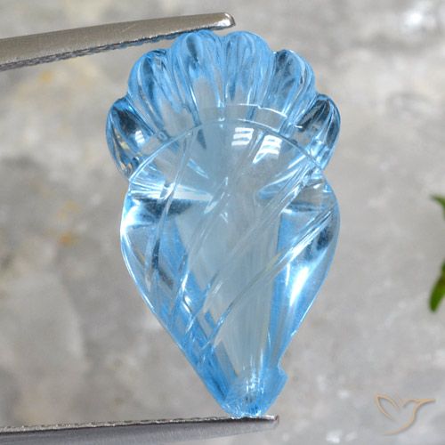 12.94ct Natural Sky Blue Topaz, Fancy, Transparent, Photo A