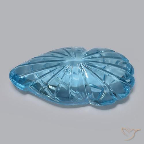 Topaz Gemstone in 23.5 x 12.8 mm Size for Sale, Topaz Stone in Swiss Blue Color