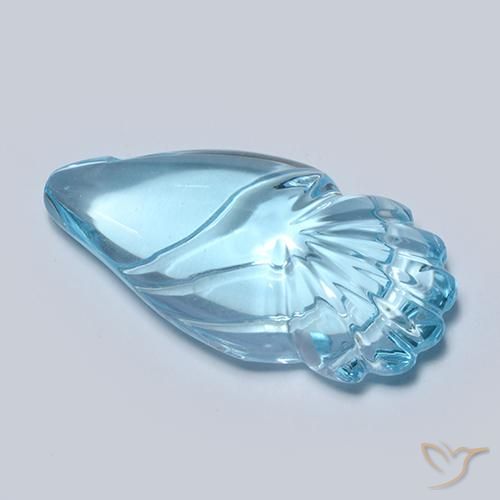 Topaz Gemstone in 21.7 x 10.7 mm Size for Sale, Topaz Stone in Swiss Blue Color