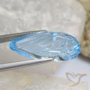Topaz Gemstone in 21.4 x 10.7 mm Size for Sale, Topaz Stone in Sky Blue Color