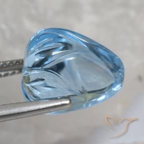 Topaz Gemstone in 12.5 x 10.8 mm Size for Sale, Topaz Stone in Sky Blue Color
