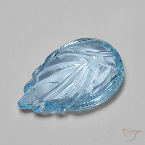 Topaz Gemstone in 19 x 12.3 mm Size for Sale, Topaz Stone in Sky Blue Color