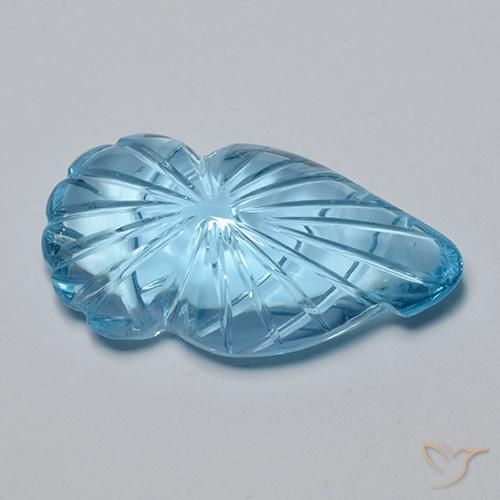 Topaz Gemstone in 23.5 x 12.5 mm Size for Sale, Topaz Stone in Swiss Blue Color