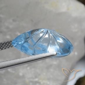Topaz Gemstone in 15.9 x 9.9 mm Size for Sale, Topaz Stone in Sky Blue Color