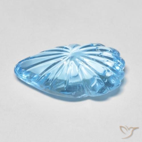 Topaz Gemstone in 19.6 x 11.6 mm Size for Sale, Topaz Stone in Sky Blue Color