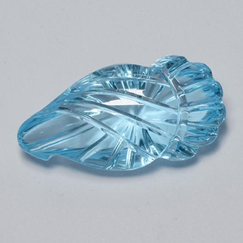 Blu elettrico Topazio Gem - 12.9ct Frutta intagliata (ID: 469514)