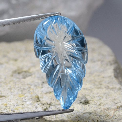 13.93ct Natural Swiss Blue Topaz, Fancy, Transparent