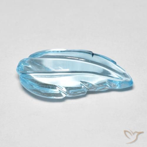 Topaz Gemstone in 18.7 x 8.6 mm Size for Sale, Topaz Stone in Swiss Blue Color