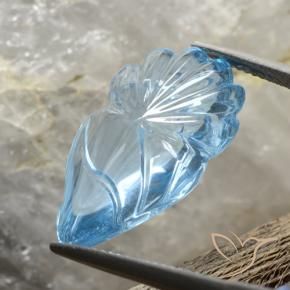 Topaz Gemstone in 19.6 x 11.9 mm Size for Sale, Topaz Stone in Sky Blue Color