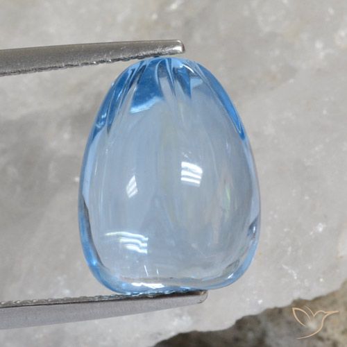 12.18ct Natural Sky Blue Topaz, Fancy, Transparent