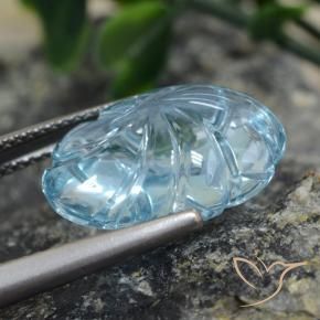 Topaz Gemstone in 16.7 x 12.9 mm Size for Sale, Topaz Stone in Sky Blue Color