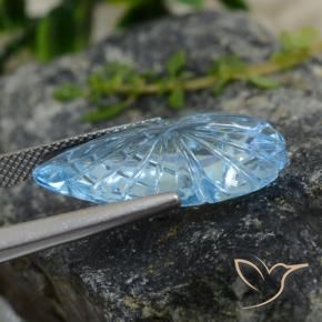 Topaz Gemstone in 23.4 x 13 mm Size for Sale, Topaz Stone in Swiss Blue Color