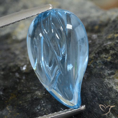7.25ct Natural Swiss Blue Topaz, Fancy, Transparent