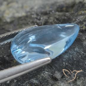Topaz Gemstone in 15.7 x 9.5 mm Size for Sale, Topaz Stone in Swiss Blue Color