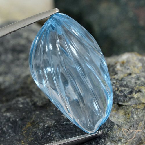 19.21ct Natural Sky Blue Topaz, Fancy, Transparent