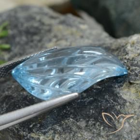 Topaz Gemstone in 23.8 x 14 mm Size for Sale, Topaz Stone in Sky Blue Color