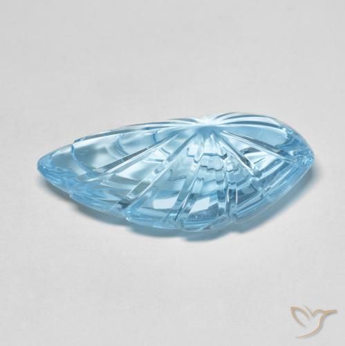 Topaz Gemstone in 28 x 15.6 mm Size for Sale, Topaz Stone in Swiss Blue Color