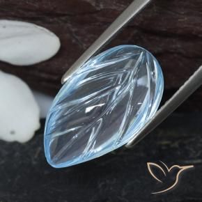 Topaz Gemstone in 18.4 x 10.5 mm Size for Sale, Topaz Stone in Sky Blue Color