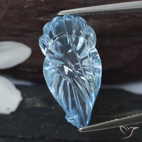 12.84ct Natural Swiss Blue Topaz, Fancy, Transparent