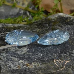 Topaz Gemstones in 17.1 x 10.5 mm Size for Sale, Topaz Stones in Sky Blue Color