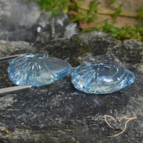Topaz Gemstones in 17.3 x 11.1 mm Size for Sale, Topaz Stones in Swiss Blue Color