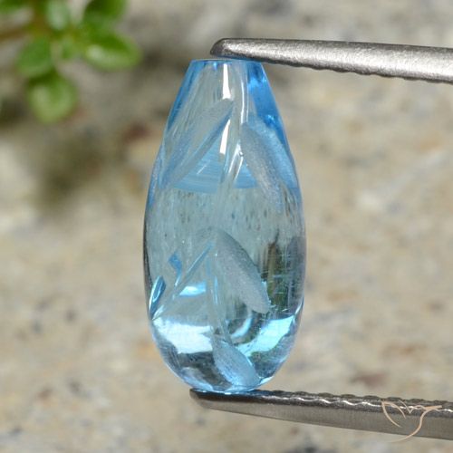 4.11ct Natural Swiss Blue Topaz, Fancy, Transparent