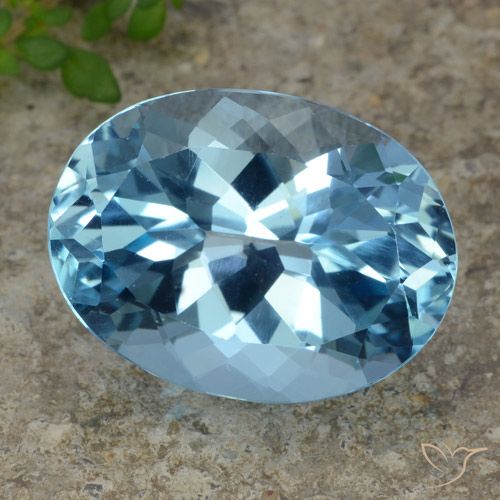 23.15ct Natural Swiss Blue Topaz, Oval, VVS-VS