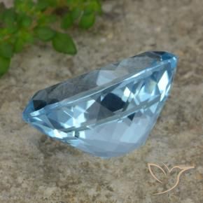 Topaz Gemstone in 20 x 15 mm (calibrated) Size for Sale, Topaz Stone in Swiss Blue Color