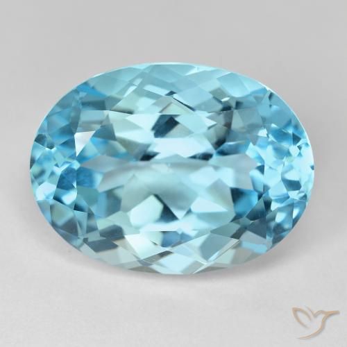 Swiss Blue Topaz Gem - 23.5ct Oval Facet (ID: 476885)