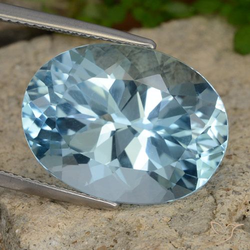 23.78ct Natural Swiss Blue Topaz, Oval, VVS