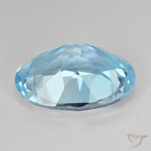 Topaz Gemstone in 20 x 15 mm (calibrated) Size for Sale, Topaz Stone in Swiss Blue Color