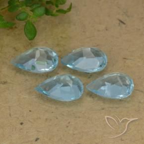 Topaz Gemstones in 7 x 5 mm (calibrated) Size for Sale, Topaz Stones in Sky Blue Color