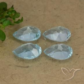 Topaz Gemstones in 7 x 5 mm (calibrated) Size for Sale, Topaz Stones in Sky Blue Color