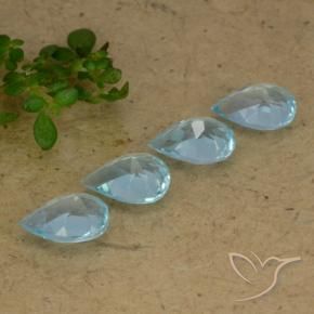 Topaz Gemstones in 7 x 5 mm (calibrated) Size for Sale, Topaz Stones in Sky Blue Color