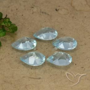 Topaz Gemstones in 7 x 5 mm (calibrated) Size for Sale, Topaz Stones in Sky Blue Color