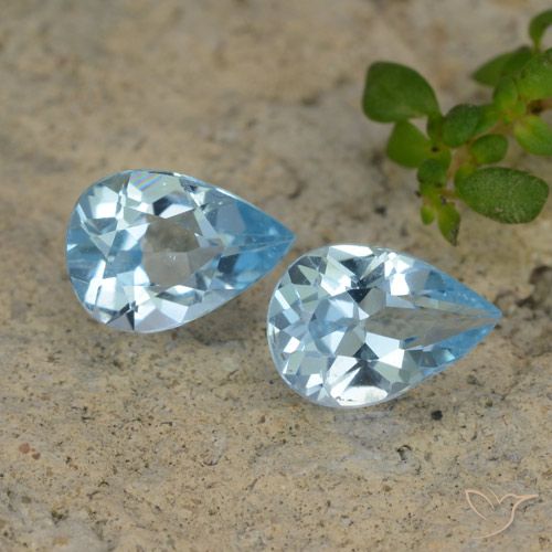 1.45ctw Natural Sky Blue Topaz, Pear Shape, VVS-VS
