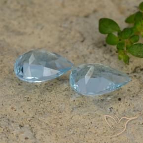 Topaz Gemstones in 7 x 5 mm (calibrated) Size for Sale, Topaz Stones in Sky Blue Color