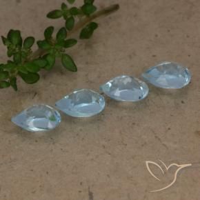 Topaz Gemstones in 6 x 4.2 mm Size for Sale, Topaz Stones in Sky Blue Color