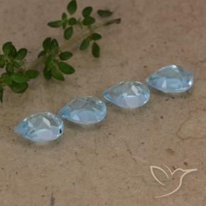 Topaz Gemstones in 6.2 x 4.2 mm Size for Sale, Topaz Stones in Sky Blue Color