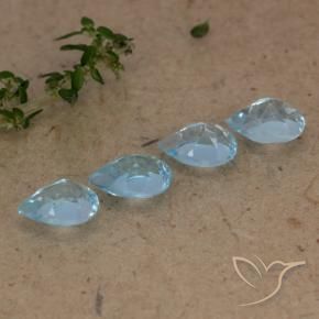 Topaz Gemstones in 6.2 x 4.2 mm Size for Sale, Topaz Stones in Swiss Blue Color