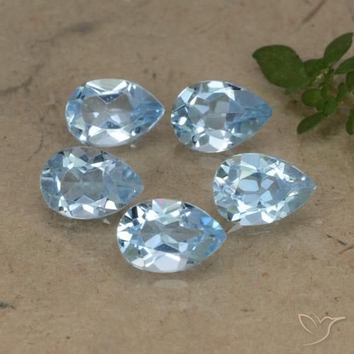 2.69ctw Natural Swiss Blue Topaz, Pear Shape, VVS-VS
