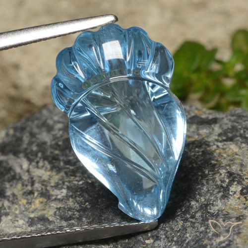 11.80ct Natural Swiss Blue Topaz, Fancy, Transparent