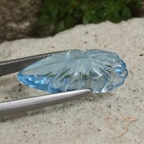 Topaz Gemstone in 21.7 x 10.4 mm Size for Sale, Topaz Stone in Sky Blue Color