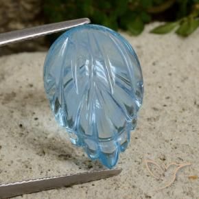 Topaz Gemstone in 18 x 12.3 mm Size for Sale, Topaz Stone in Swiss Blue Color