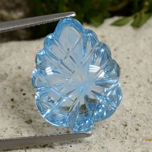 13.61ct Natural Swiss Blue Topaz, Fancy, Transparent, Photo A