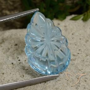 Topaz Gemstone in 18.9 x 12.2 mm Size for Sale, Topaz Stone in Sky Blue Color