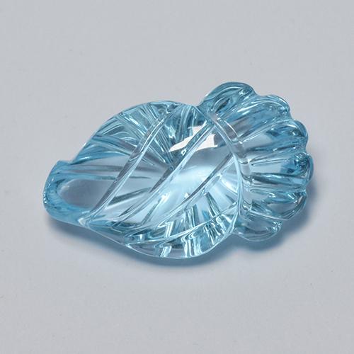 Swiss Blue Topaz Gem - 9.2ct Carved Fruit (ID: 480042)