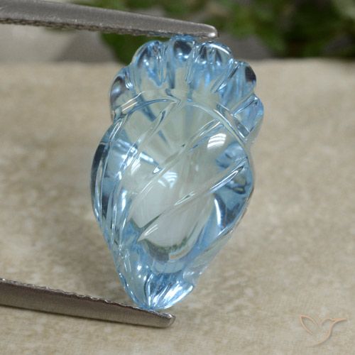 10.34ct Natural Swiss Blue Topaz, Fancy, Transparent