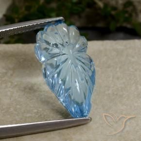 Topaz Gemstone in 21.5 x 11 mm Size for Sale, Topaz Stone in Sky Blue Color